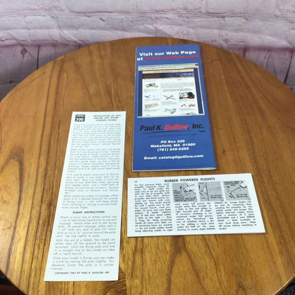 Vintage Guillow Messerschmitt BF-109 Authentic Scale Flying Model Kit - Picture 12 of 14